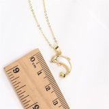 Mother-of-pearl Dolphin Pendant DIY Accessories Bag 14K Pearl Necklace