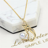 14k Mermaid Shell Pearl Necklace Pendant, DIY Accessories, Female