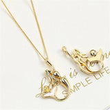 14k Mermaid Shell Pearl Necklace Pendant, DIY Accessories, Female
