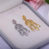 Copper Plated 18K Dream Trap Tassel Pearl Pendant