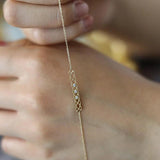 S925 Sterling Silver K Bracelet Court Style Women & Girls
