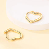 925 Silver Rose Gold Heart K Rose Earrings for Banquet Jewelry