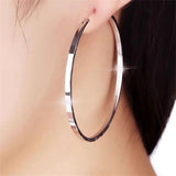 Somilia 18k Gold Plated Women's Hoop Earrings 925 Sterling Silver