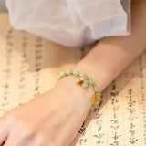 Fashionable K-gold Peanut Bracelet