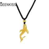 24KT Whale Necklace Pendant Fine Jewelry Wedding Party Birthday Gift