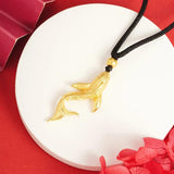 24KT Whale Necklace Pendant Fine Jewelry Wedding Party Birthday Gift