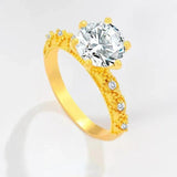 14K Yellow Diamond Adjustable Ring - Fine Jewelry for Women