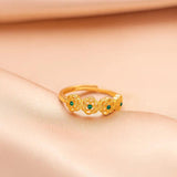 Flourishing Flowers Rings for Women Birthday Wedding Engagement