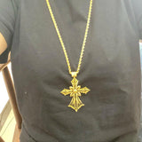Ethiopian Cross Pendant with Twisted Chain African Wedding Party Jewelry