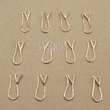 10PCS Lot 925 Silver/Rose Gold/18K Pinch Bail Hook Earwires For Beads