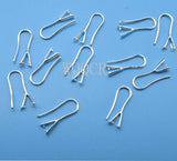 10PCS Lot 925 Silver/Rose Gold/18K Pinch Bail Hook Earwires For Beads