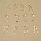 10PCS Lot 925 Silver/Rose Gold/18K Pinch Bail Hook Earwires For Beads