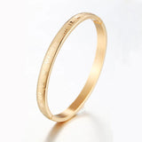 18K Stainless Steel Roman Numerals Bracelet Cuff Bangle