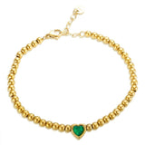 Colorful Crystal Inlaid Steel Bracelet 18K Women Jewelry
