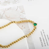 Colorful Crystal Inlaid Steel Bracelet 18K Women Jewelry