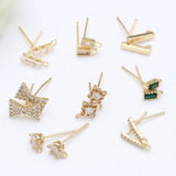 Hypoallergenic Zircon Earrings Accessories for DIY Jewelry Making