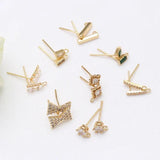 Hypoallergenic Zircon Earrings Accessories for DIY Jewelry Making