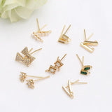 Hypoallergenic Zircon Earrings Accessories for DIY Jewelry Making