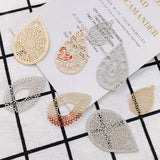 Metal Hollow Piece Pendant Charms DIY Jewelry Findings 4pcs