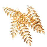 10Pcs Bronze/White/Gold Leaf Filigree Connectors Metal Crafts