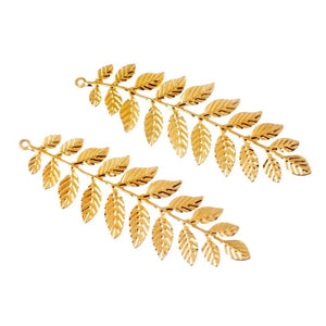 10Pcs Bronze/White/Gold Leaf Filigree Connectors Metal Crafts