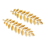 10Pcs Bronze/White/Gold Leaf Filigree Connectors Metal Crafts