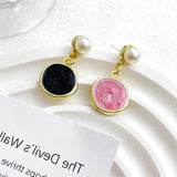 10 K Dropwise Glaze Disc Pendant DIY Jewelry Making Materials