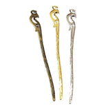 6Pcs 17*160MM K Antique Bronze Bird Head Bookmark Charms