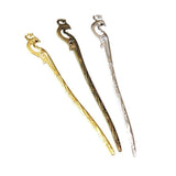 6Pcs 17*160MM K Antique Bronze Bird Head Bookmark Charms