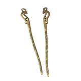 6Pcs 17*160MM K Antique Bronze Bird Head Bookmark Charms