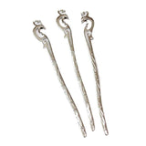 6Pcs 17*160MM K Antique Bronze Bird Head Bookmark Charms