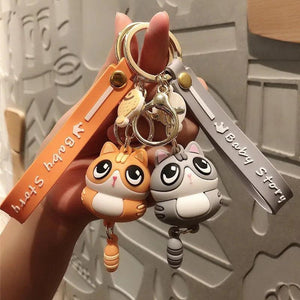 Squirrel Key Chain Anime Figure Pendant Bag Car Key Holder Birthday Gift