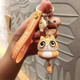 Squirrel Key Chain Anime Figure Pendant Bag Car Key Holder Birthday Gift