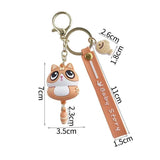 Squirrel Key Chain Anime Figure Pendant Bag Car Key Holder Birthday Gift