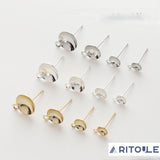 14K Wrapped Silver Copper Silver Needle Earrings DIY Beads Material