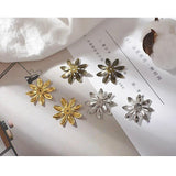 Petal Flower Hairpin DIY Jewelry Accessory *8 Petals K Silver Bronze Holder