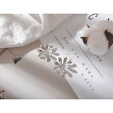 Petal Flower Hairpin DIY Jewelry Accessory *8 Petals K Silver Bronze Holder