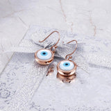 Stainless Steel Round Eye Drop Earrings Gift