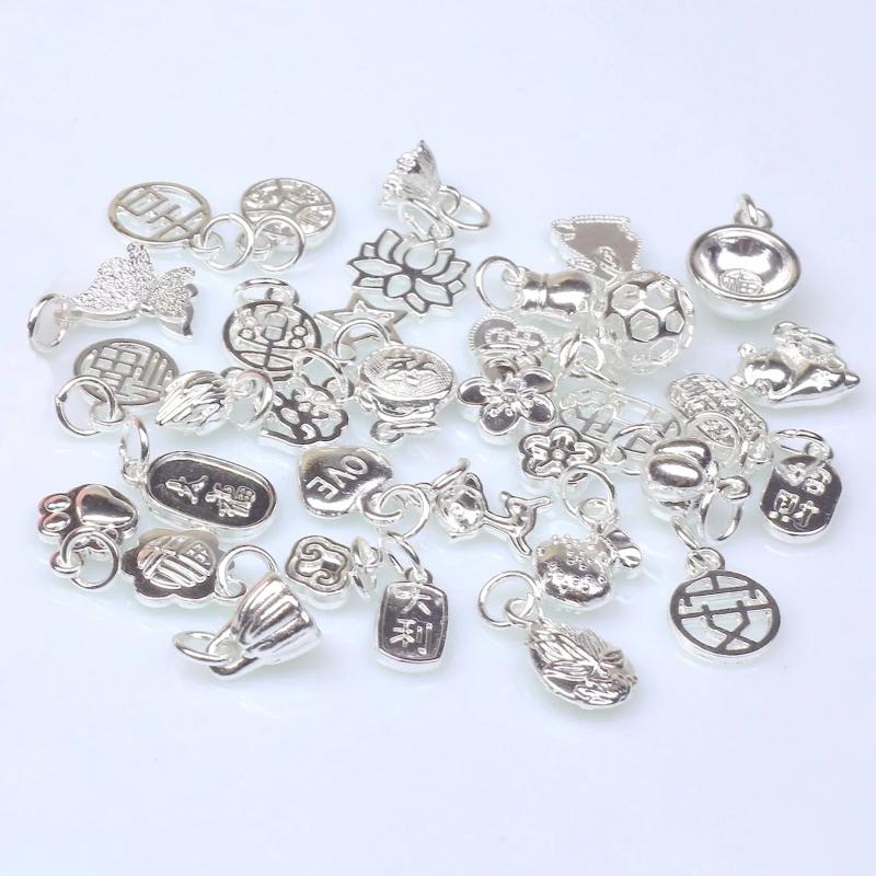 Heart Lotus Seedpod Fawn Fortune Bag Blessing Charms Pendants