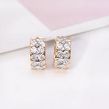 AAA+ Zircon Earrings Hoop Mix 18k Good