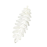 10 PCS Metal Filigree Flower Slice Leaves Charms DIY Hair Compon