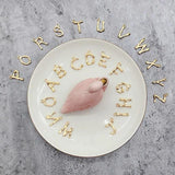 4pcs 18-K Copper-plated Letter Pendant DIY Jewelry Necklace Material