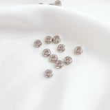 50PCS Copper Plated K Cut Flower Spacer Bead for DIY Jewelry Making