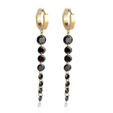 Tassel Stainless Steel Drop Earrings Women Zircon Dangle Jewellery