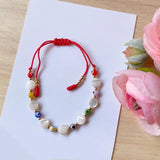 Colorful Evil Eye Bracelet Mother Of Pearl Jewelry 18K Plated