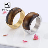 Colorful Stone Rings For Women Glass Wedding Rings Anillos Party Jewelry