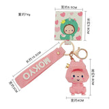 Crown Monkey Cartoon Keychain Schoolbag Pendant Car Key Holder