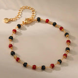 Colorful Acrylic Bracelet 18K Plated Minimalist Jewelry Pulseras