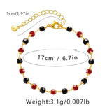 Colorful Acrylic Bracelet 18K Plated Minimalist Jewelry Pulseras