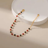 Colorful Acrylic Bracelet 18K Plated Minimalist Jewelry Pulseras